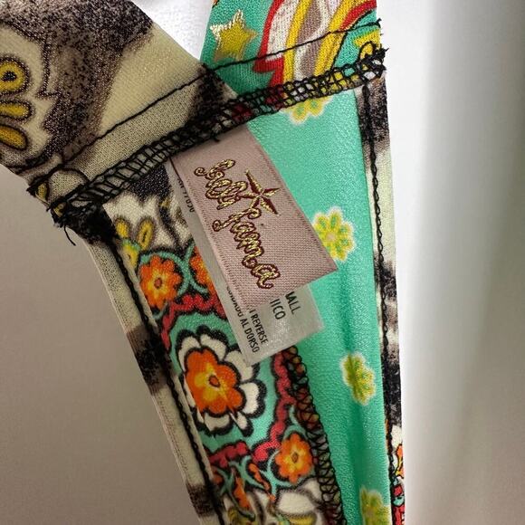 Luli Fama Print Coverup Romper Women's Size Small - Picture 4 of 4